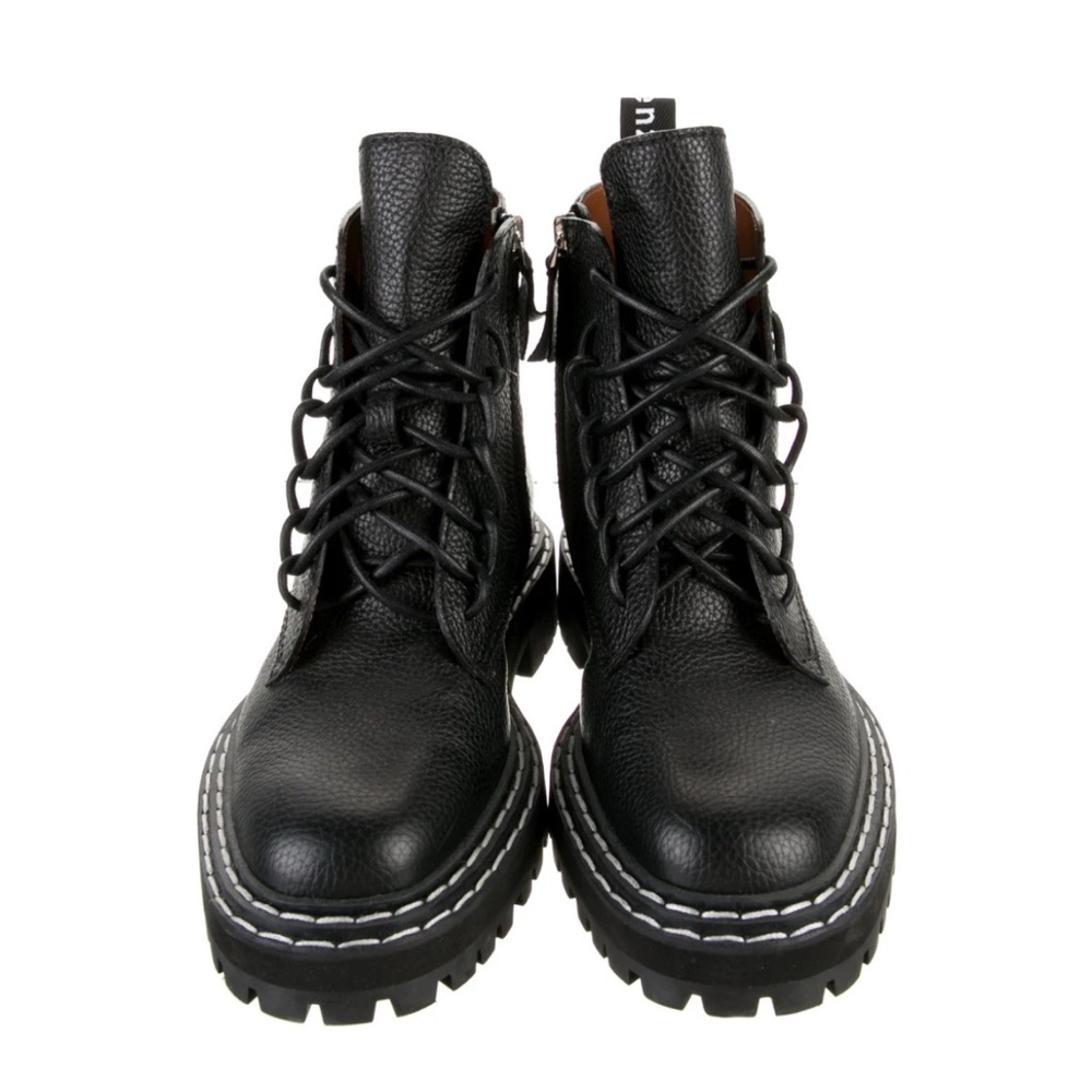 Proenza Shouler Black Leather Ankle Boots
